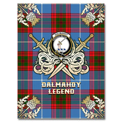 Dalmahoy Tartan Gold Courage Symbol Blanket