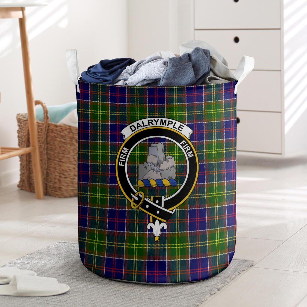 Dalrymple Tartan Crest Laundry Basket