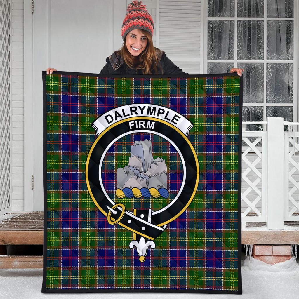 Dalrymple Tartan Crest Quilt