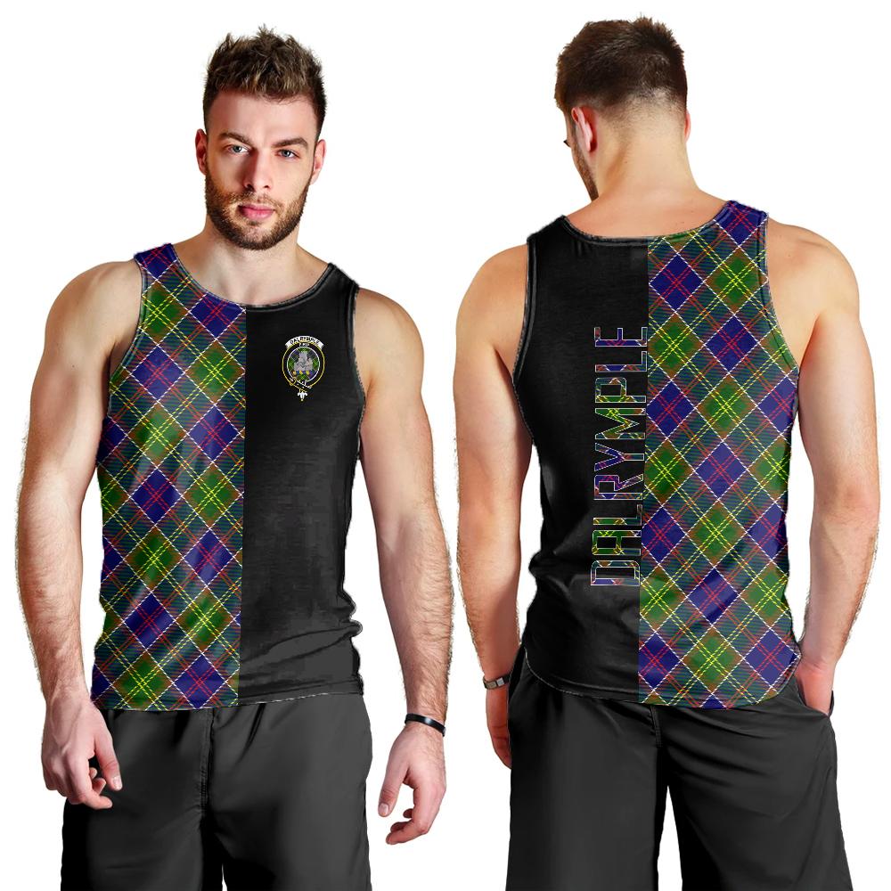 Dalrymple Tartan Crest Men's Tank Top - Cross Style