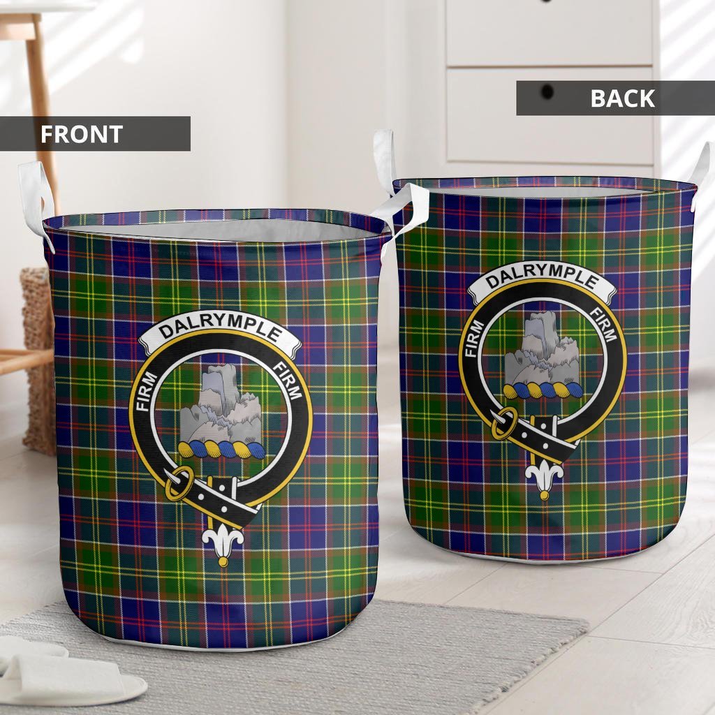 Dalrymple Tartan Crest Laundry Basket