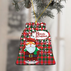 Dalziel Modern Tartan Christmas Ceramic Ornament - Santa Style