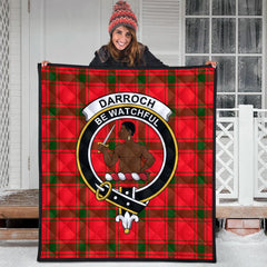 Darroch Tartan Crest Quilt