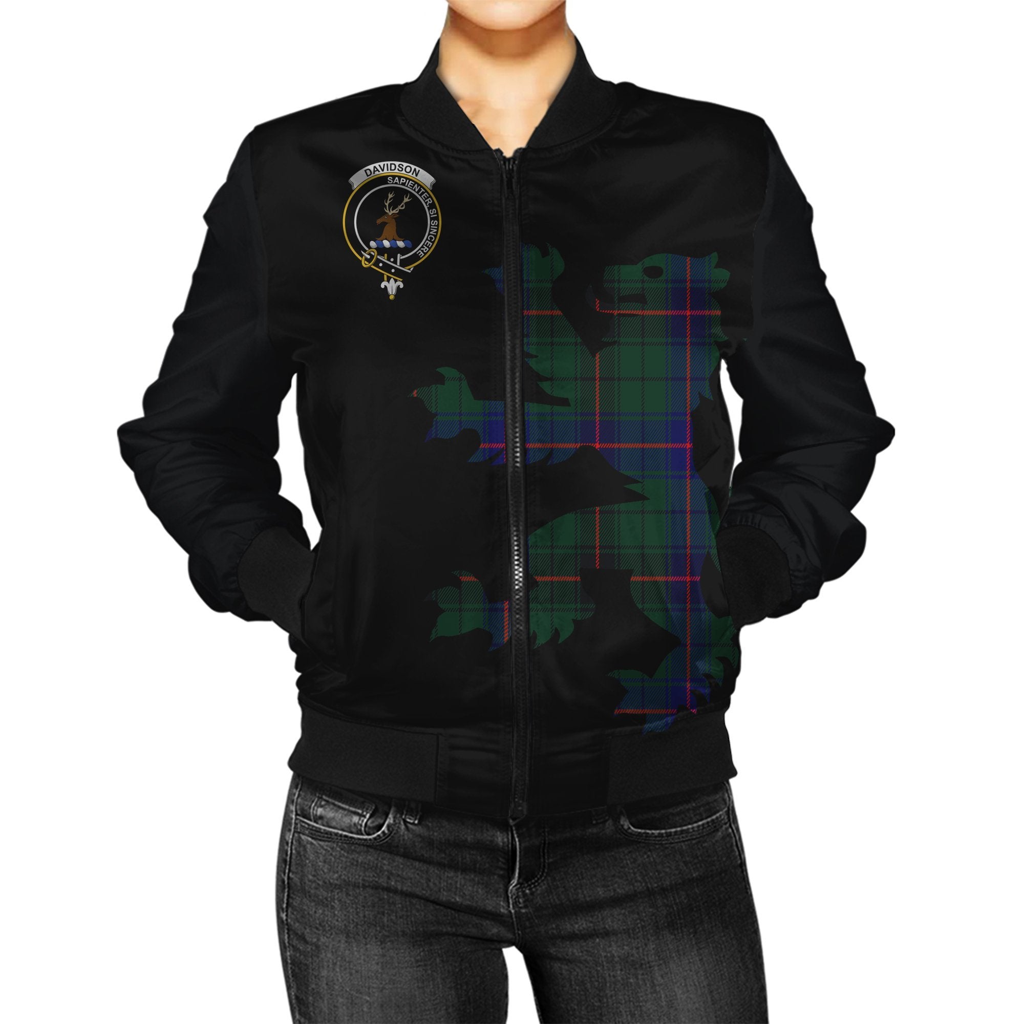 Davidson Tartan Bomber Jacket Lion & Thistle