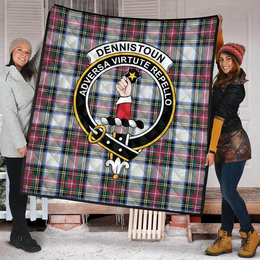 Dennistoun Tartan Crest Quilt