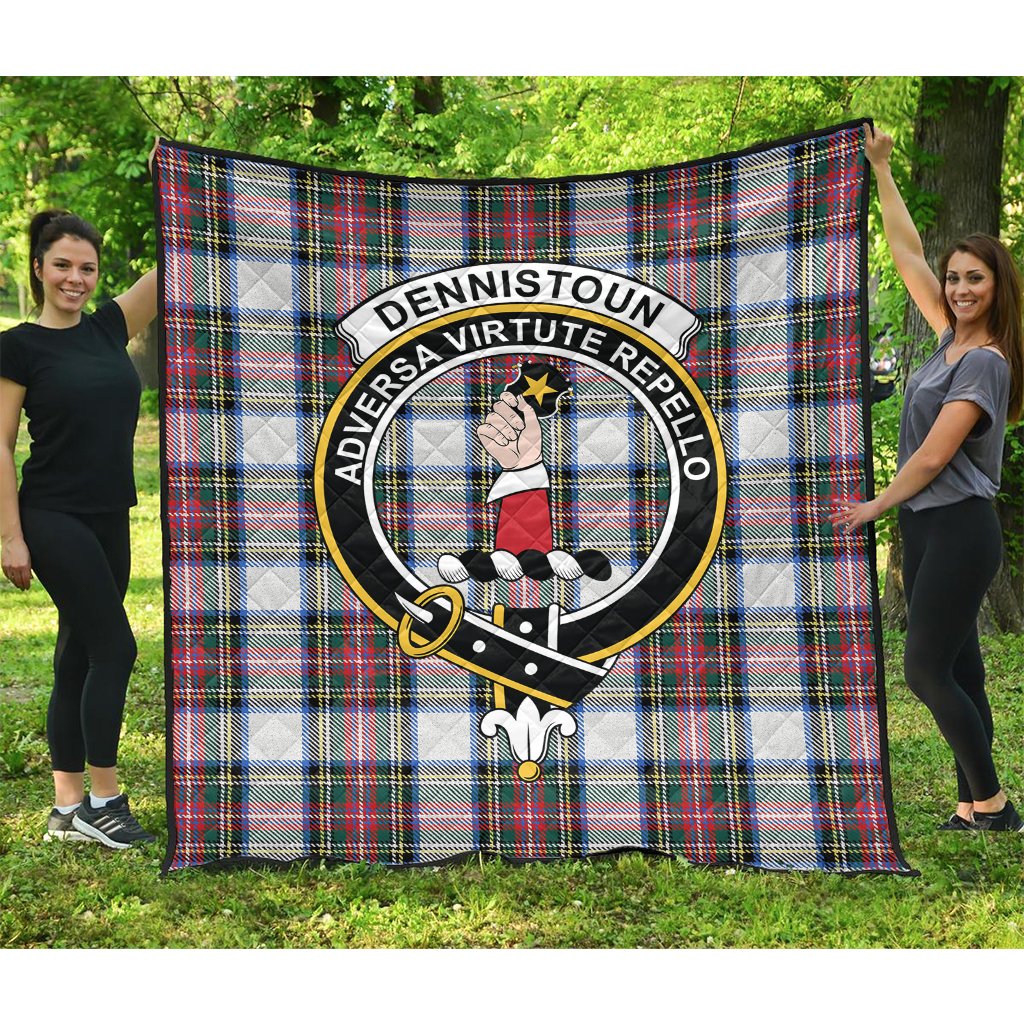 Dennistoun Tartan Crest Quilt