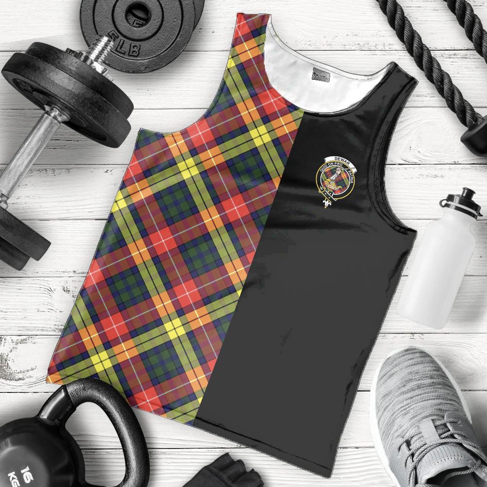 Dewar Tartan Crest Men's Tank Top - Cross Style