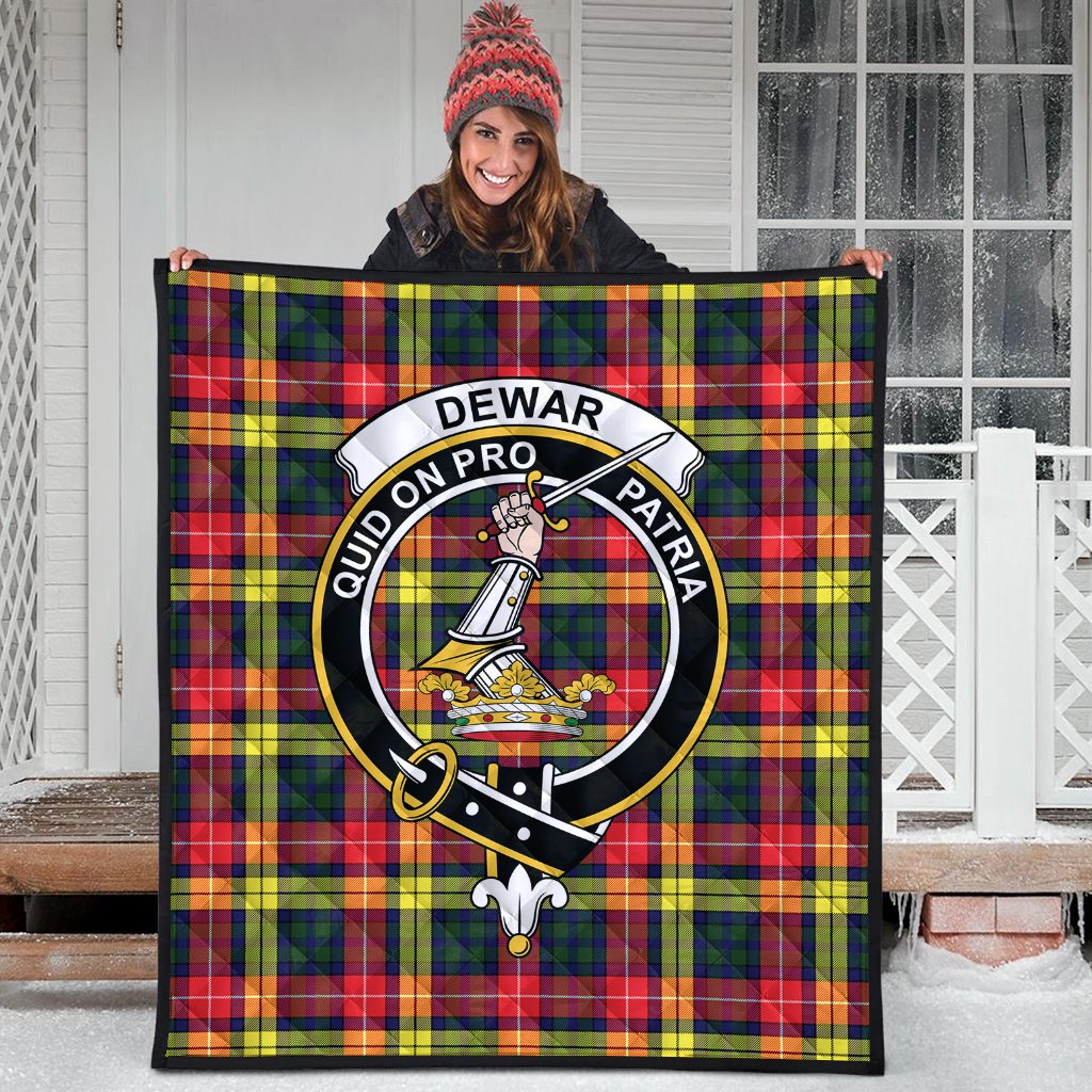 Dewar Tartan Crest Quilt