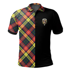 Dewar Tartan Polo Shirt Half of Me - Cross Style