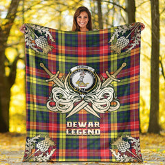 Dewar Tartan Gold Courage Symbol Blanket