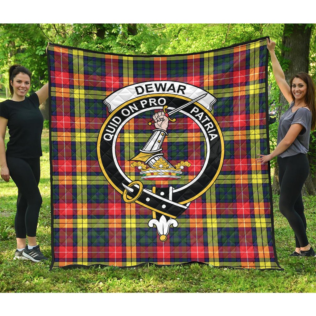 Dewar Tartan Crest Quilt