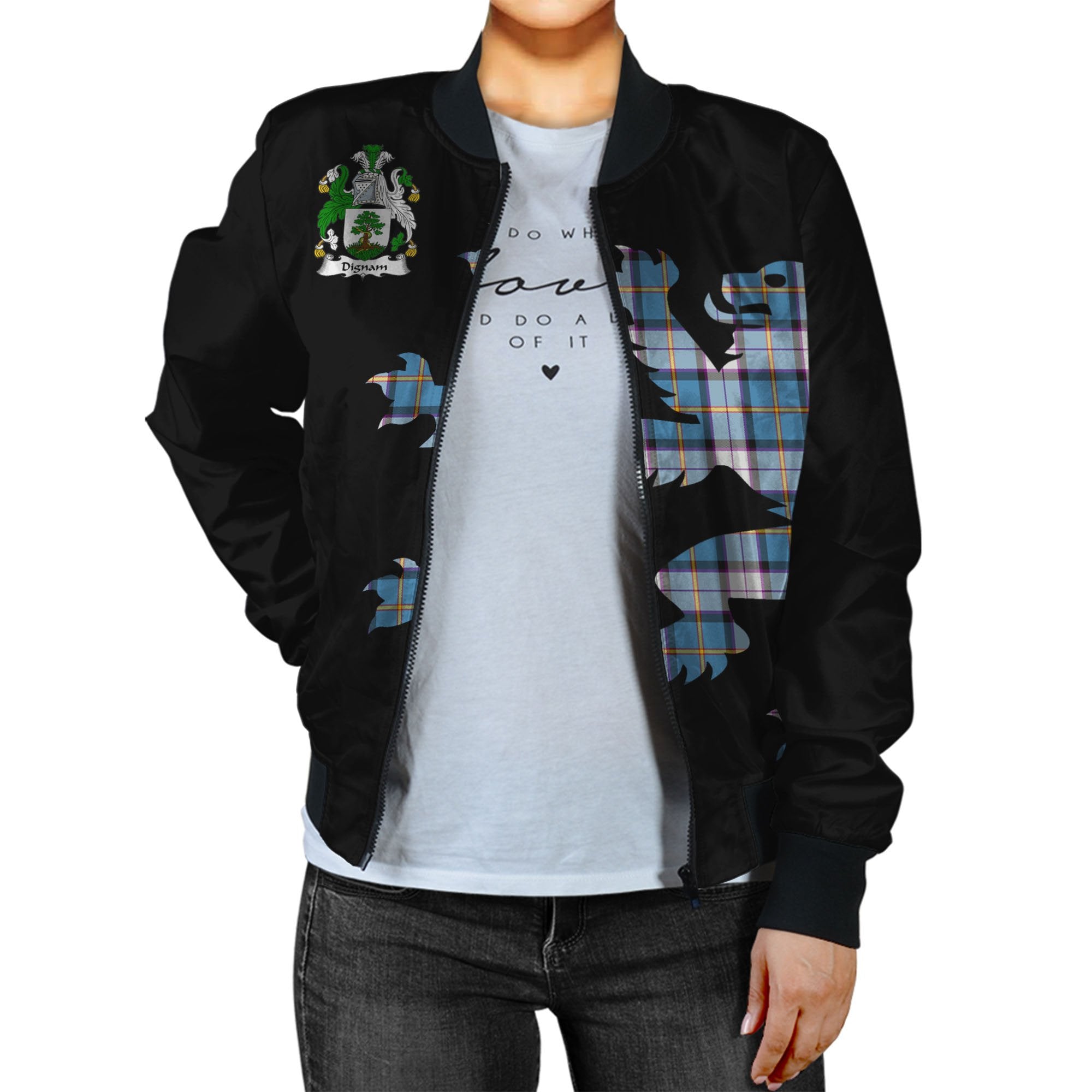 Dignan Tartan Bomber Jacket Lion & Thistle