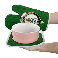 Don Tartan Crest Oven Mitt And Pot Holder (2 Oven Mitts + 1 Pot Holder)