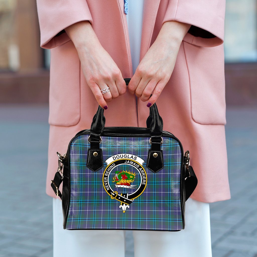 Douglas Modern Tartan Crest Shoulder Handbags