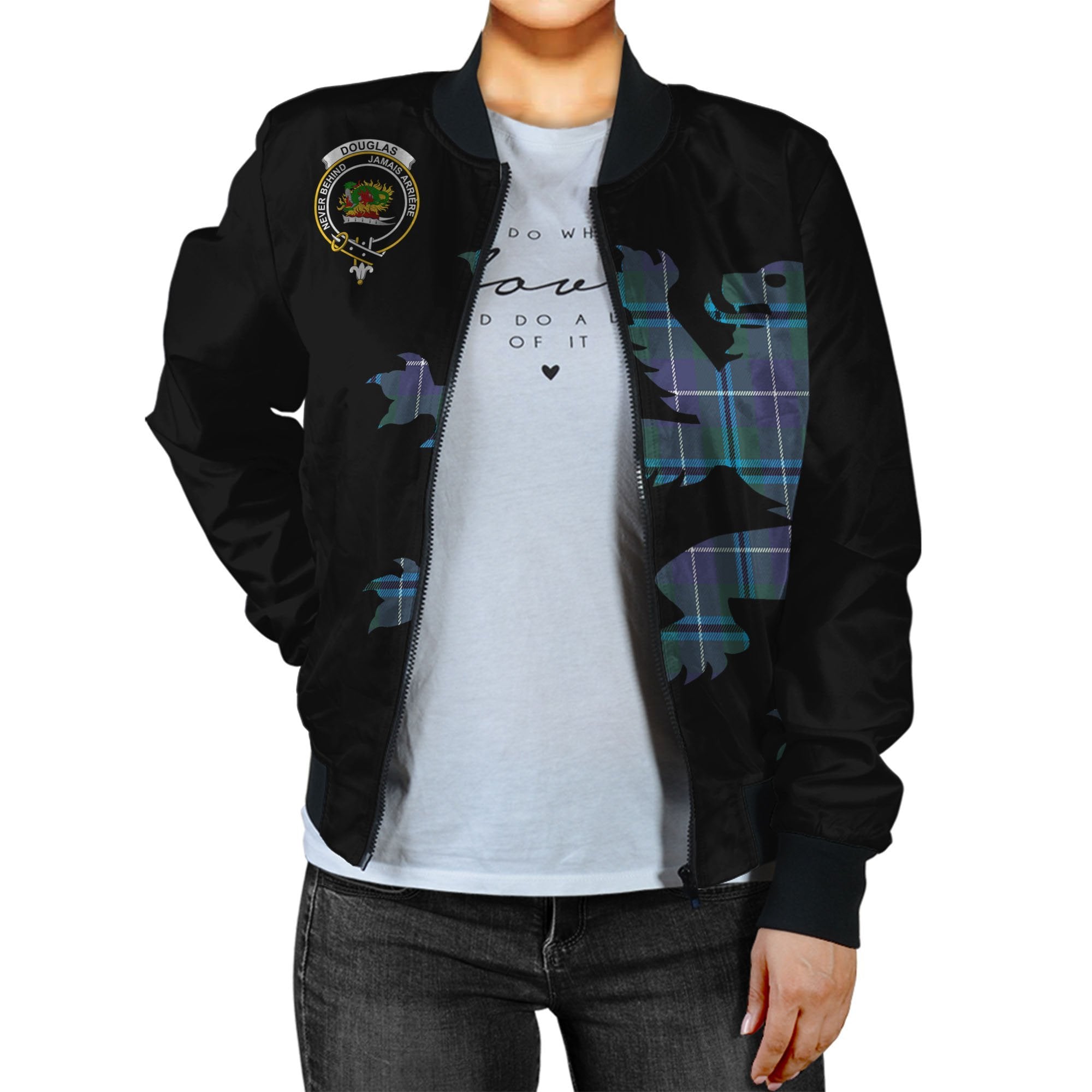 Douglas Tartan Bomber Jacket Lion & Thistle