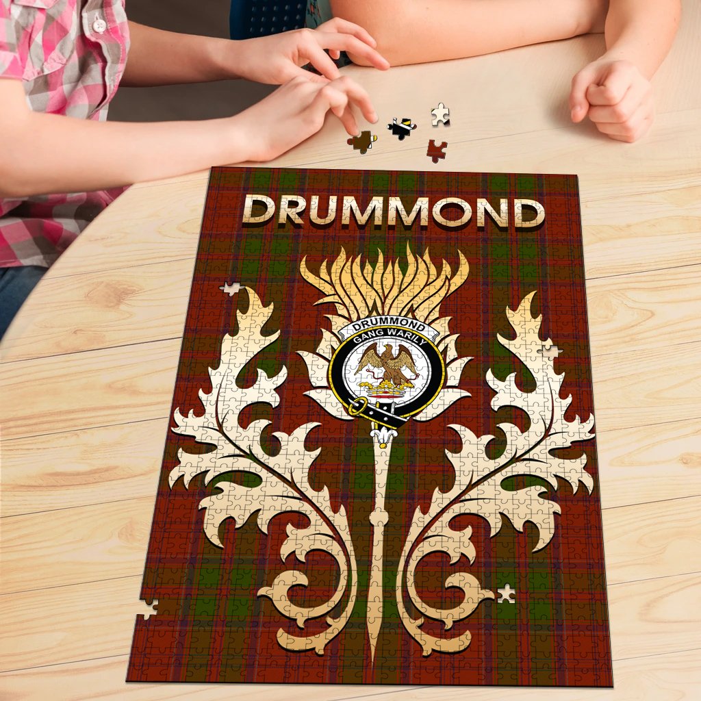 Drummond Tartan Crest Thistle Jigsaw Puzzles