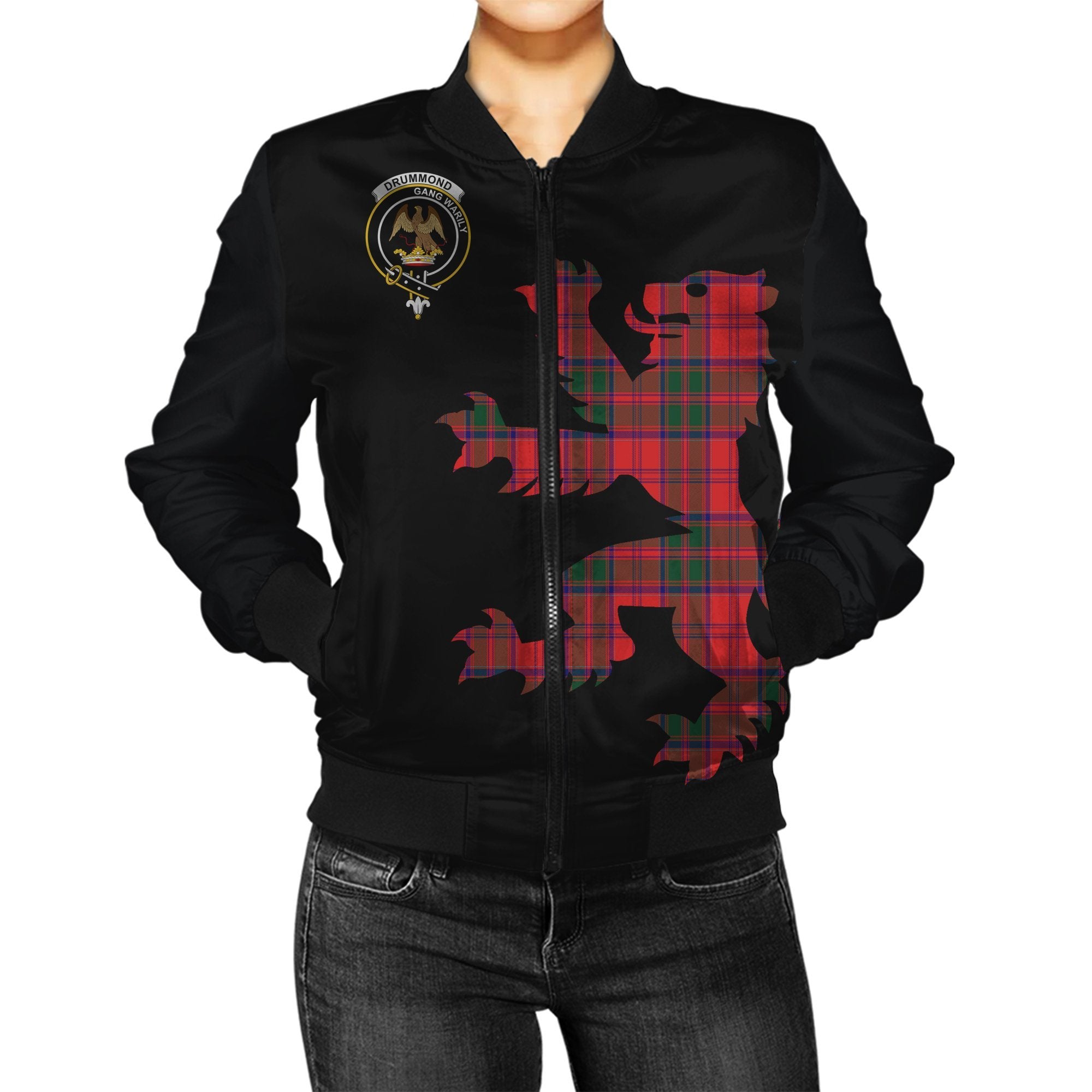 Drummond Tartan Bomber Jacket Lion & Thistle