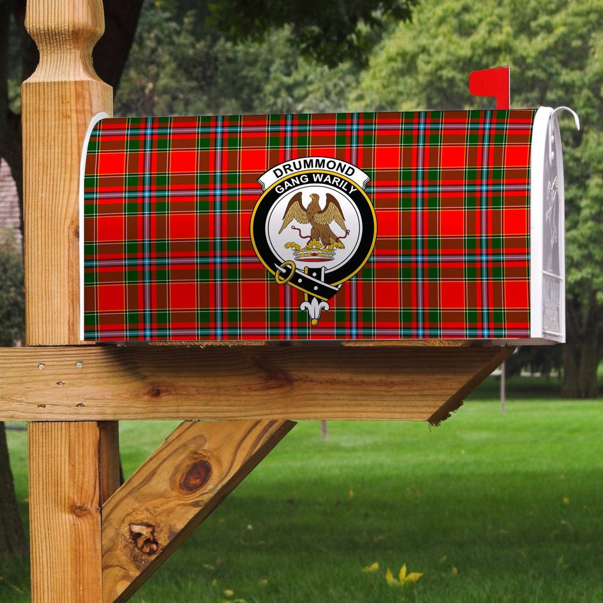 Drummond Of Perth Tartan Crest Mailbox