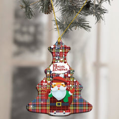 Drummond of Strathallan Tartan Christmas Ceramic Ornament - Santa Style