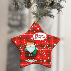 Duke of Rothesay Modern Tartan Christmas Ceramic Ornament - Santa Style