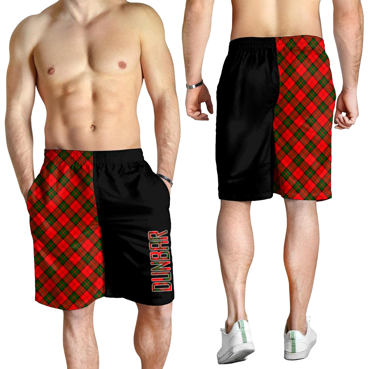 Dunbar Modern Tartan Crest Men's Short - Cross Style