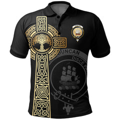 Duncan Clan Unisex Polo Shirt - Celtic Tree Of Life