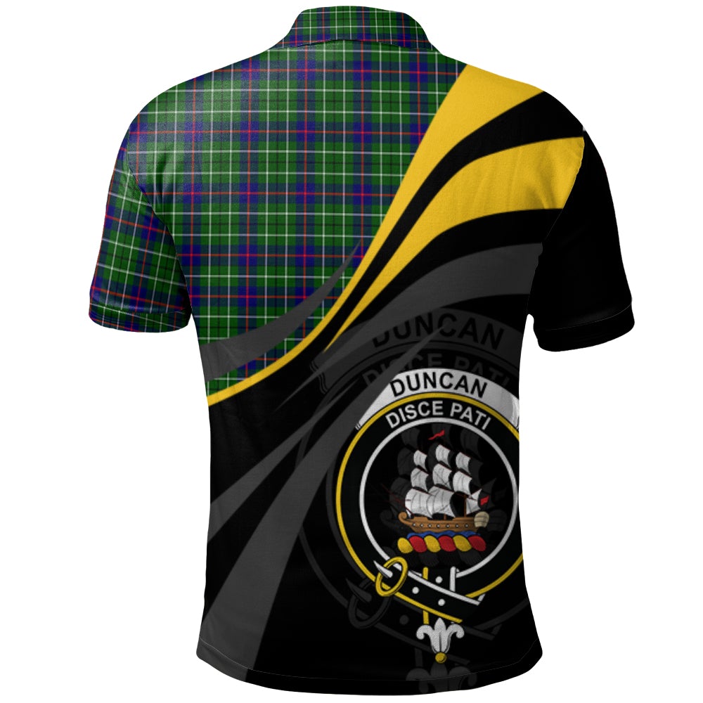 Duncan Modern Tartan Polo Shirt - Royal Coat Of Arms Style