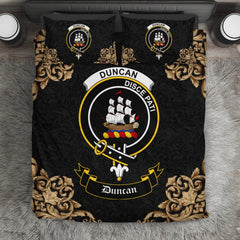 Duncan Crest Black Bedding Set