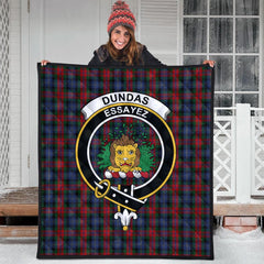 Dundas Tartan Crest Quilt