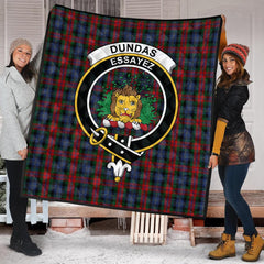 Dundas Tartan Crest Quilt