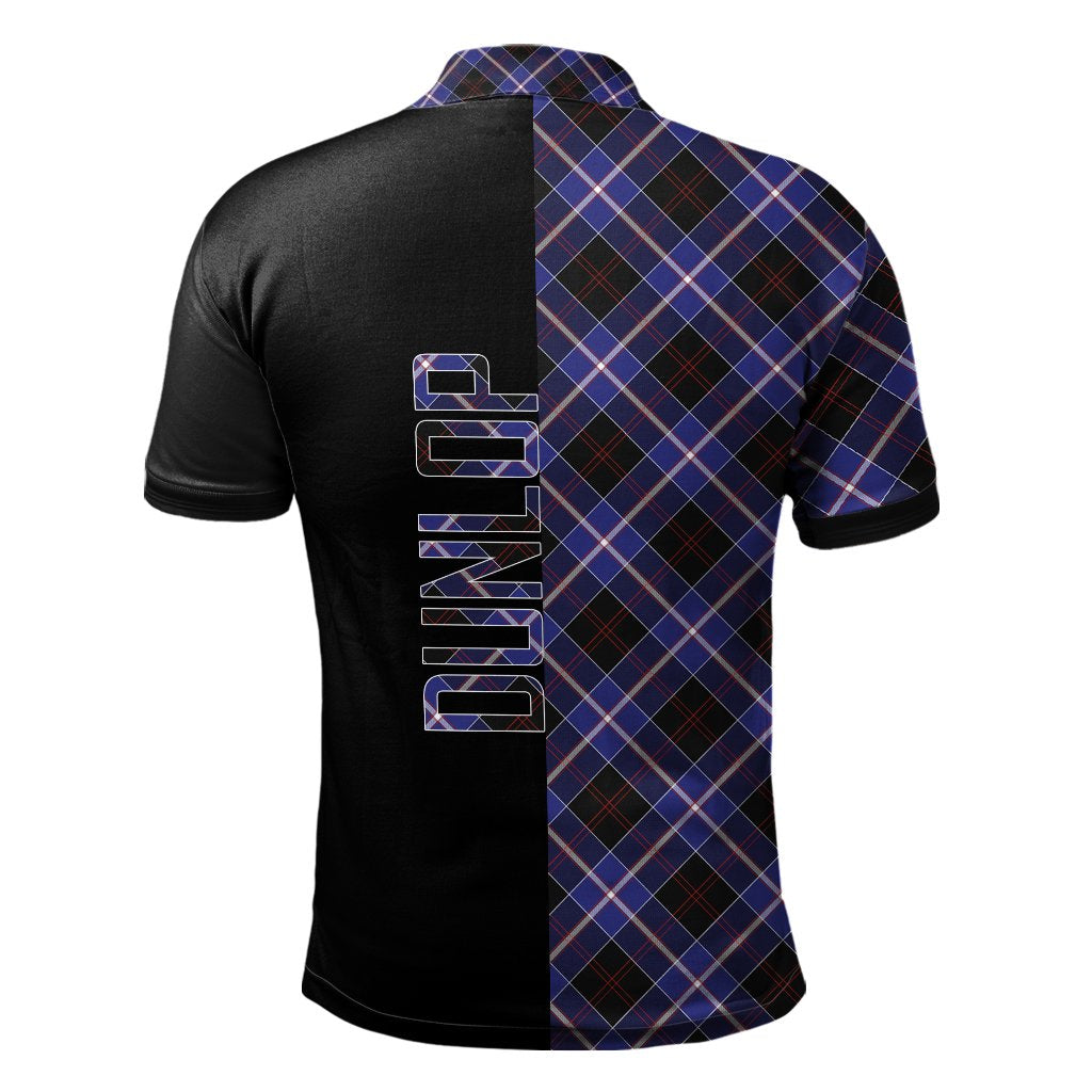 Dunlop Modern Tartan Polo Shirt Half of Me - Cross Style