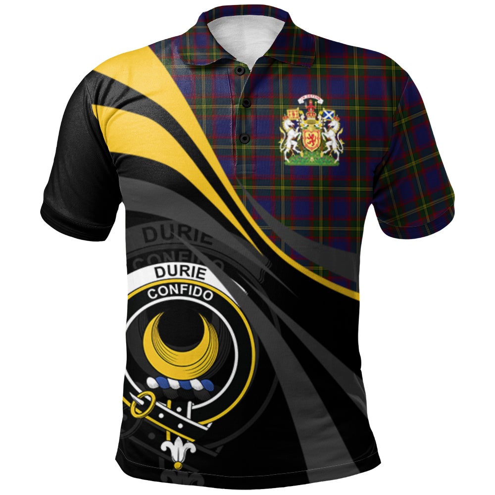 Durie Tartan Polo Shirt - Royal Coat Of Arms Style