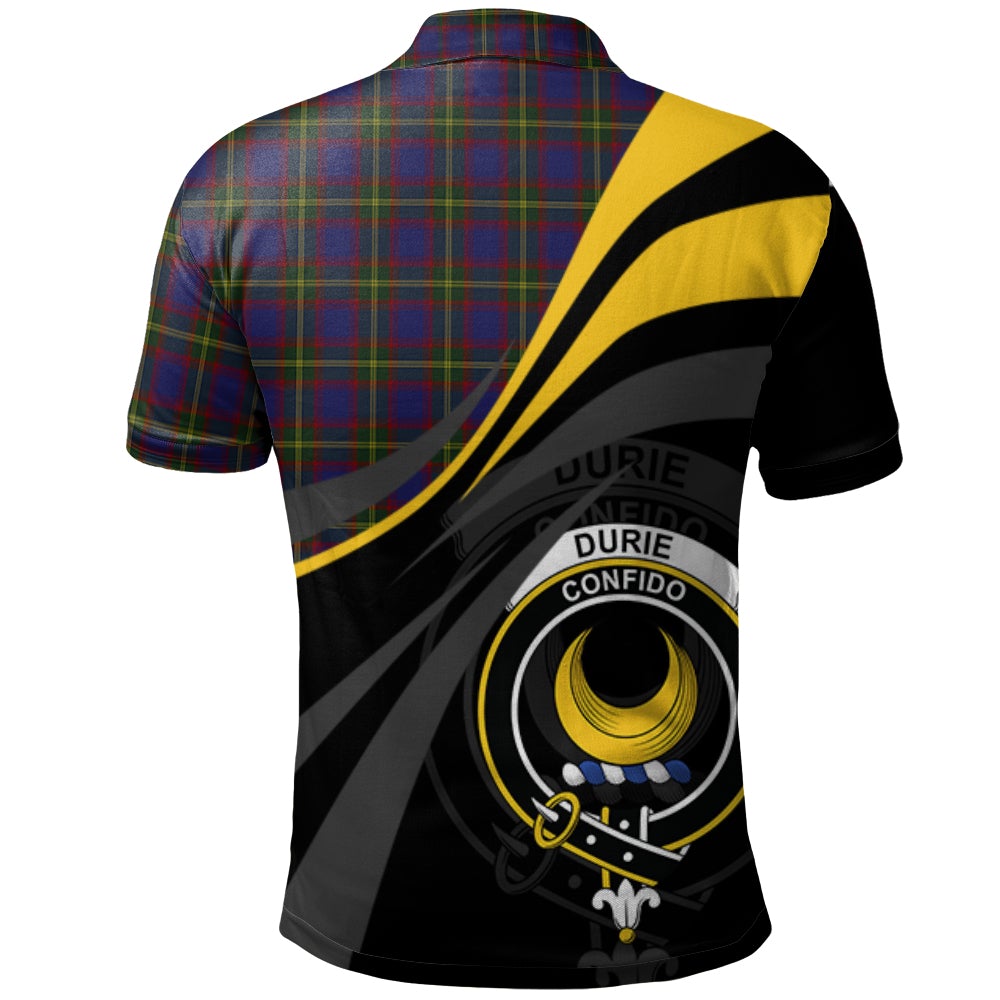 Durie Tartan Polo Shirt - Royal Coat Of Arms Style