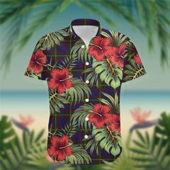 Durie Tartan Hawaiian Shirt Hibiscus, Coconut, Parrot, Pineapple - Tropical Garden Shirt