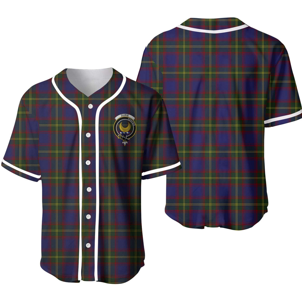 Durie Tartan Unisex Baseball Jersey