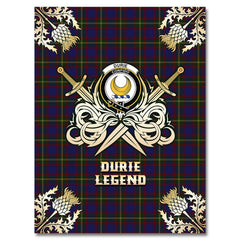 Durie Tartan Gold Courage Symbol Blanket