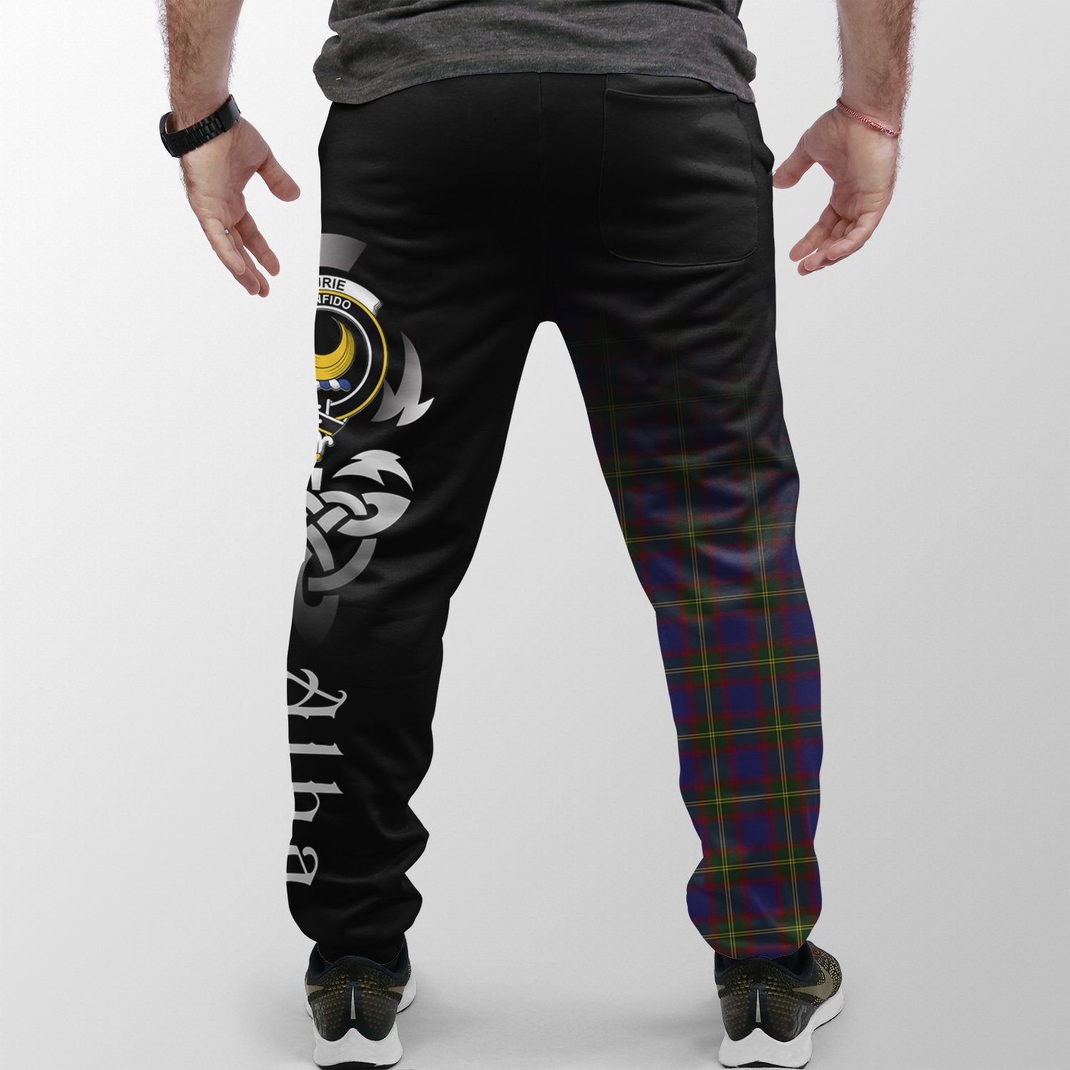 Durie Tartan Crest Jogger Sweatpants - Alba Celtic Style