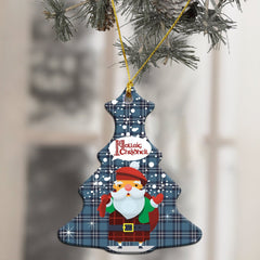 Earl of St Andrews Tartan Christmas Ceramic Ornament - Santa Style