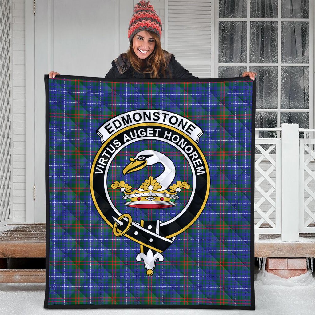 Edmonstone Tartan Crest Quilt