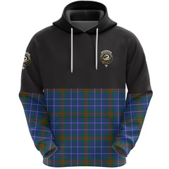 Edmonstone Clan Half Of Tartan Hoodie