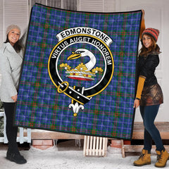 Edmonstone Tartan Crest Quilt