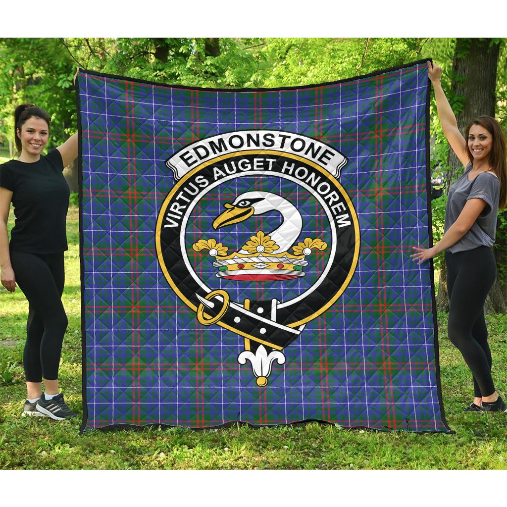 Edmonstone Tartan Crest Quilt