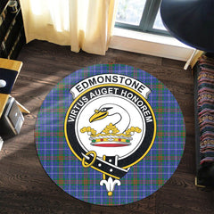 Edmonstone Tartan Crest Round Rug