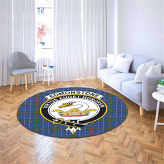 Edmonstone Tartan Crest Round Rug