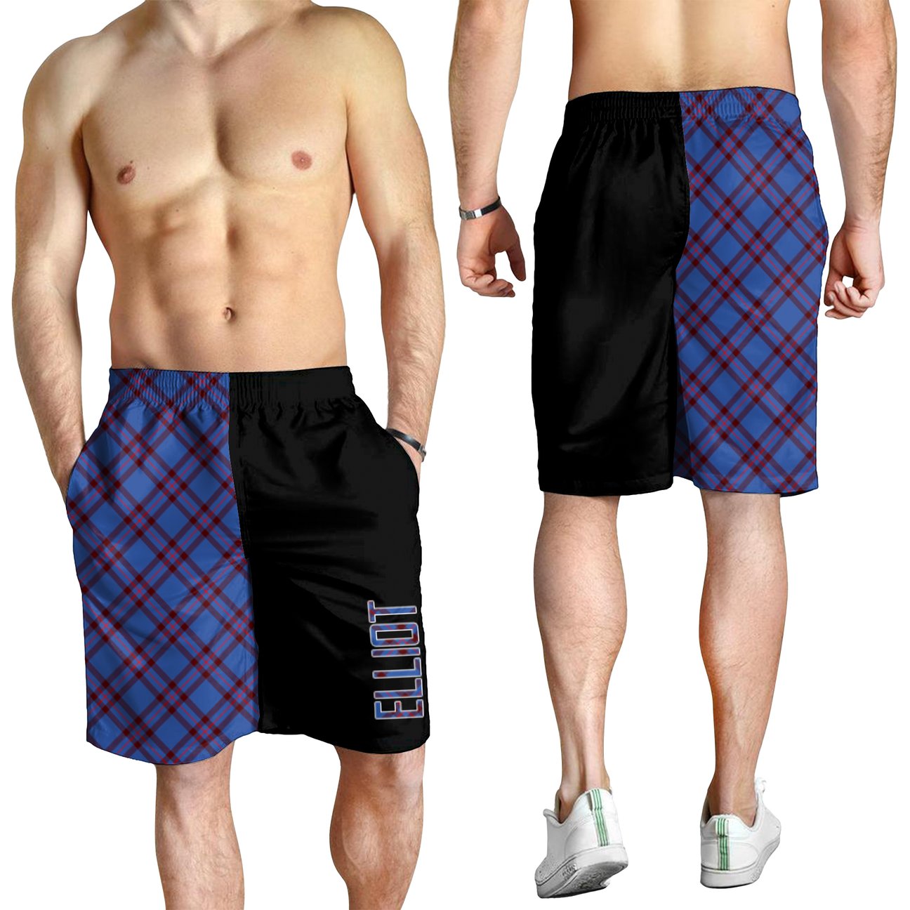 Elliot Modern Tartan Crest Men's Short - Cross Style