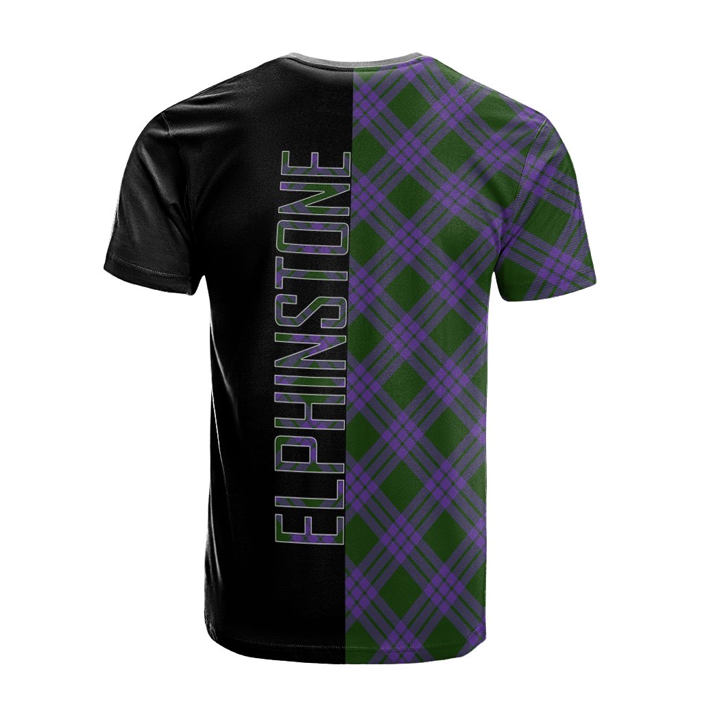 Elphinstone Tartan T-Shirt Half of Me - Cross Style