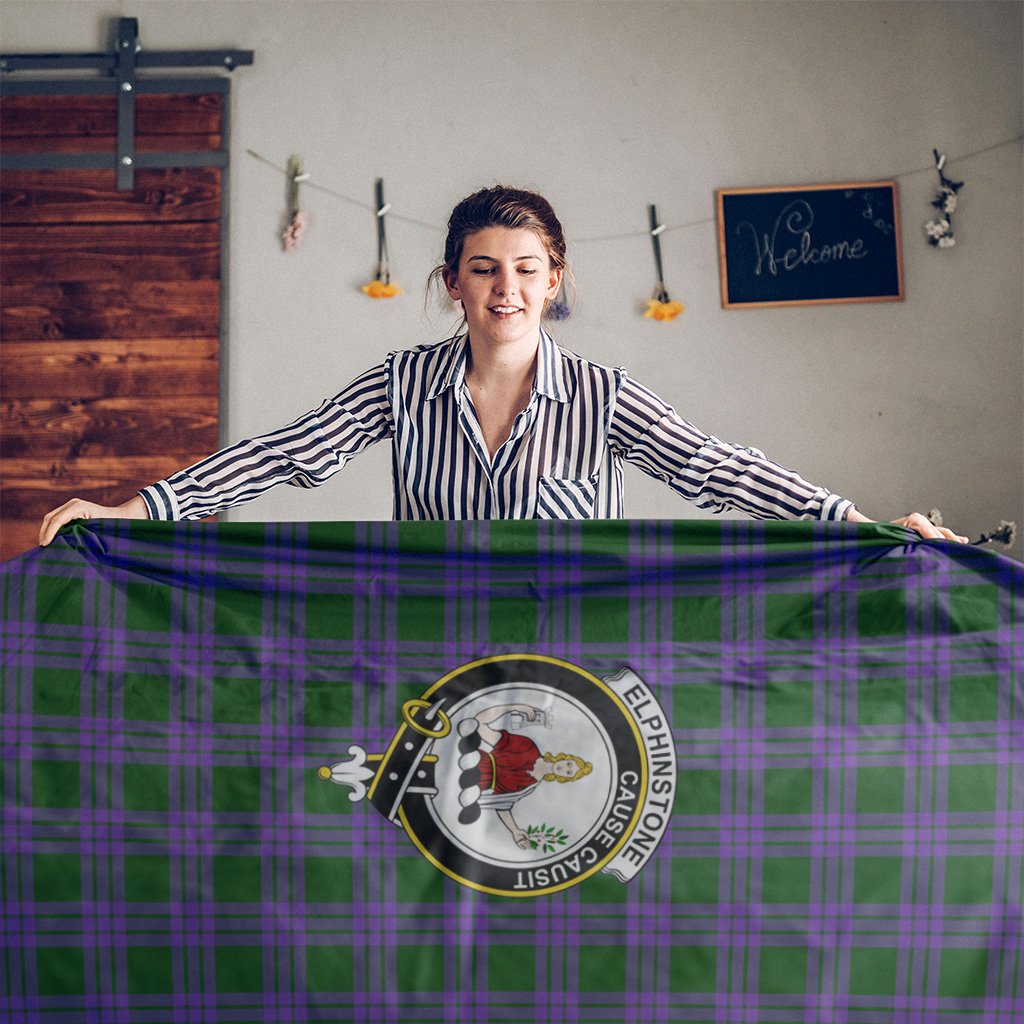 Elphinstone Tartan Crest Tablecloth