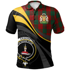 Erskine Tartan Polo Shirt - Royal Coat Of Arms Style