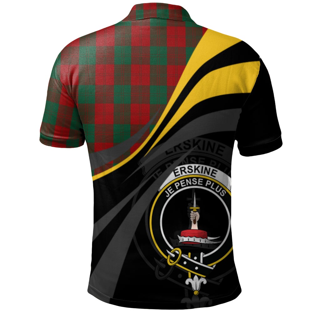 Erskine Tartan Polo Shirt - Royal Coat Of Arms Style