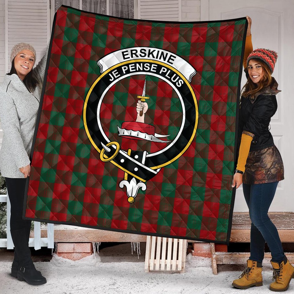 Erskine Tartan Crest Quilt